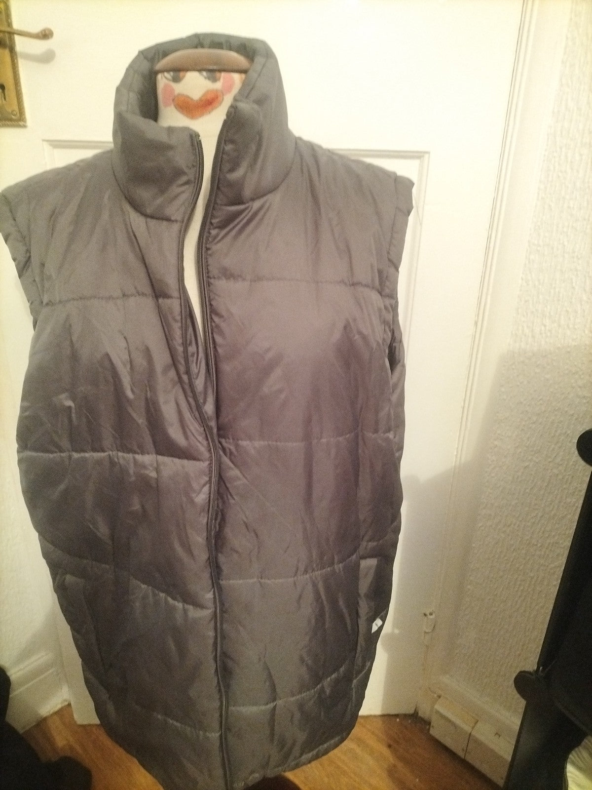 Mens B&C Size 2XL Metallic Grey Puffer