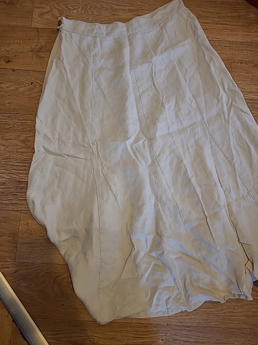 Ladies Primark Size 14 Beige Long Length Flare Skirt