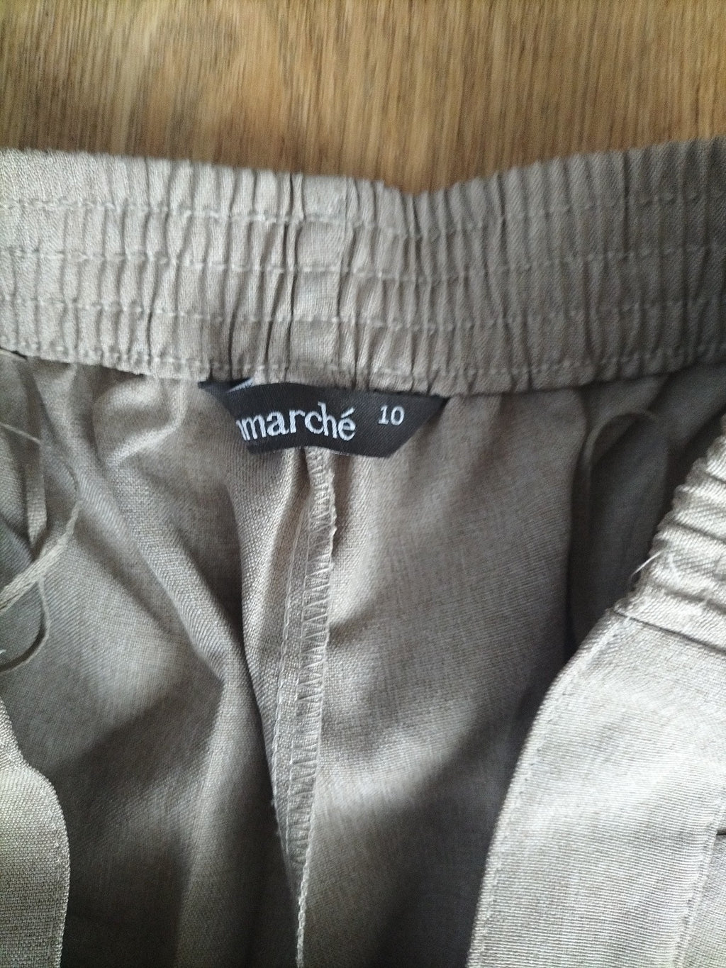 Ladies Bonmarche Size 10 Beige Trousers