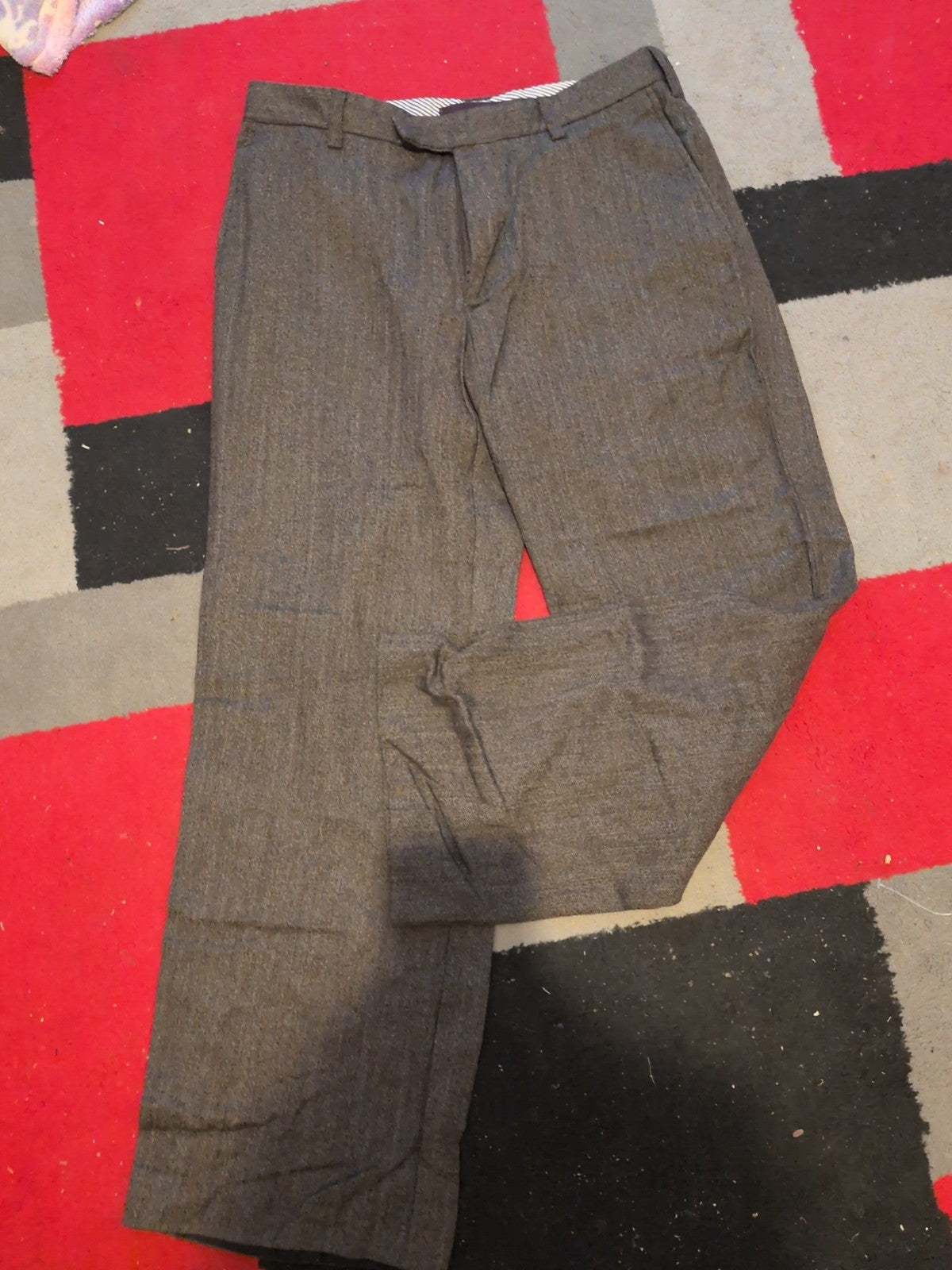 Next Heritage 32 Short Brown Low Rise Trousers