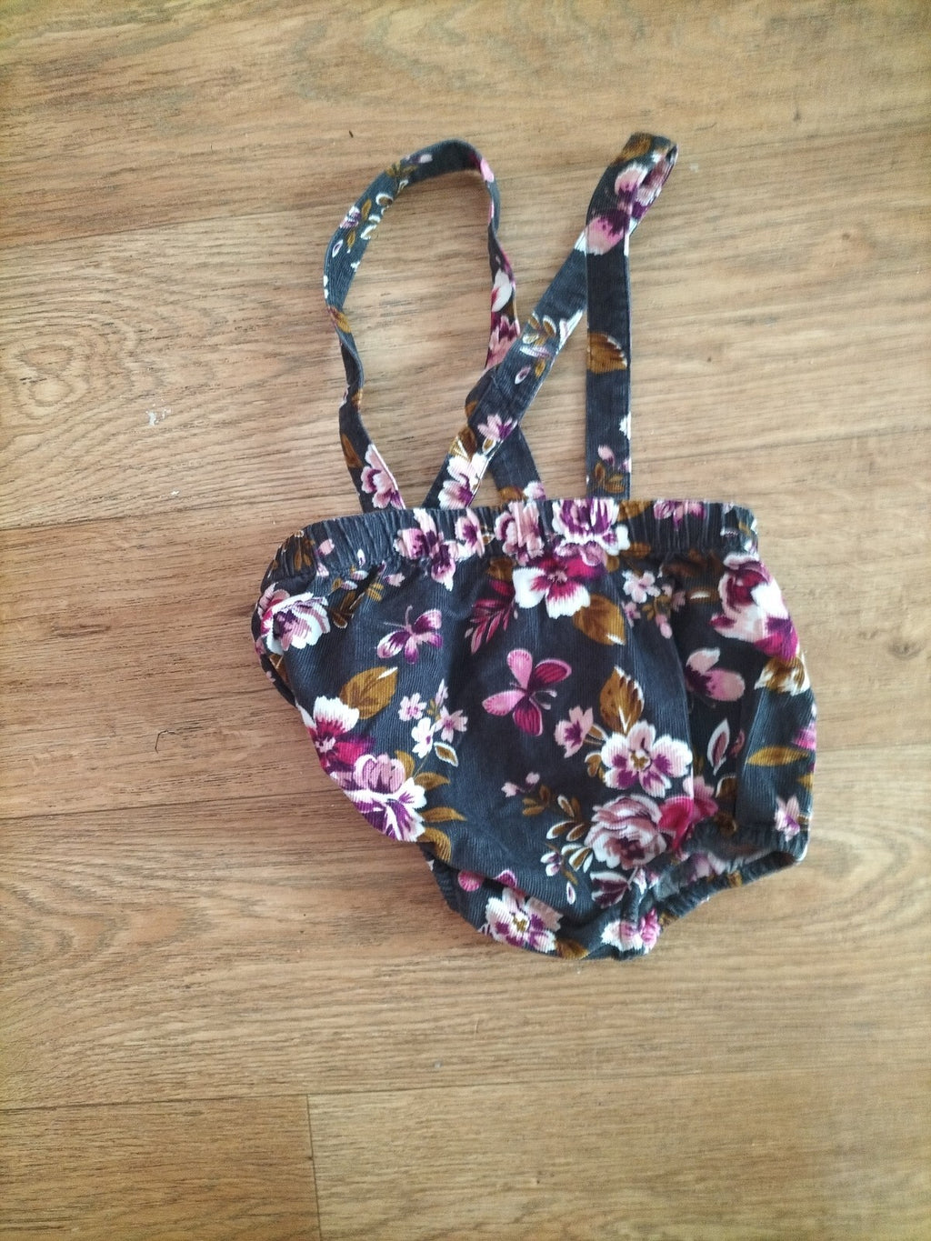 Girls George 9-12 Months Dungeree Romper