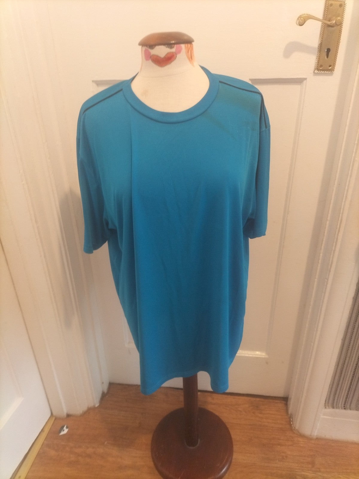 Mens Atlas For Men Size 2XL Blue Short Sleeved Tshirt