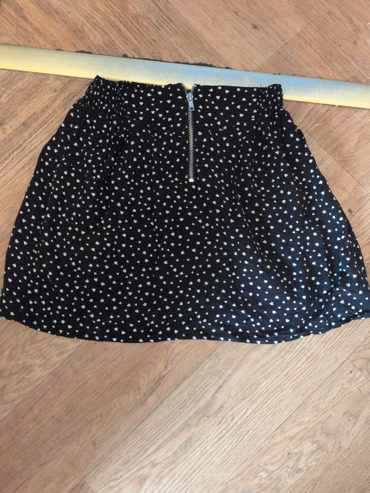 Ladies H&M Divided 12 Navy Heart Stretchy Mini Skirt