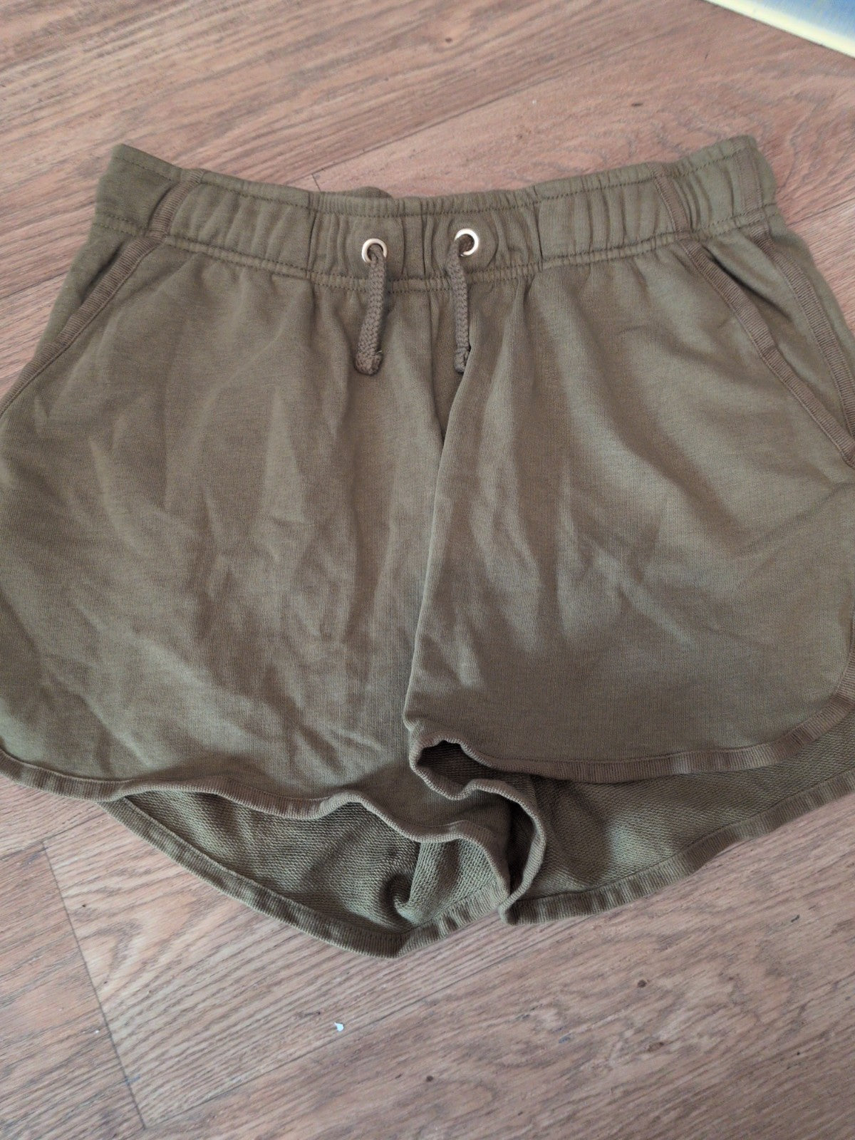 George 14-16 Dark Khaki Bronze Elasticated Sweat Shorts