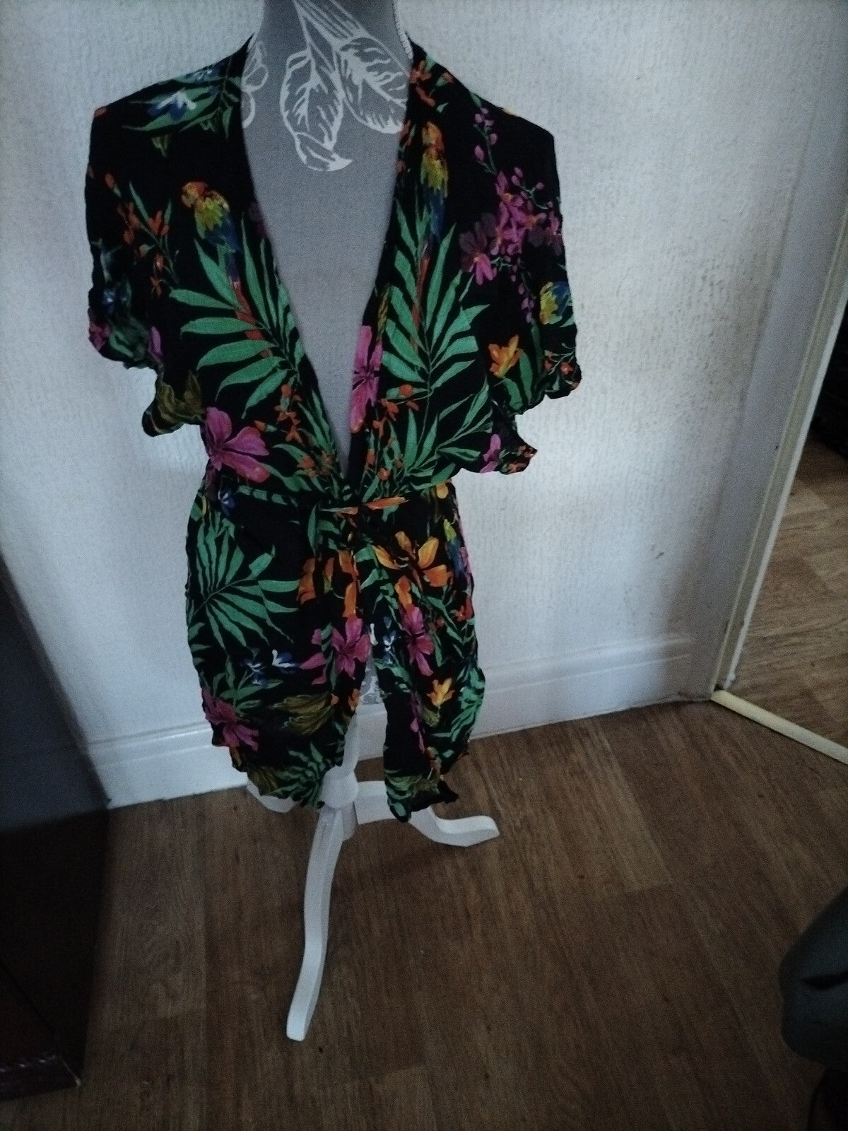 Ladies Primark Size Medium Multi Short Sleeved Top
