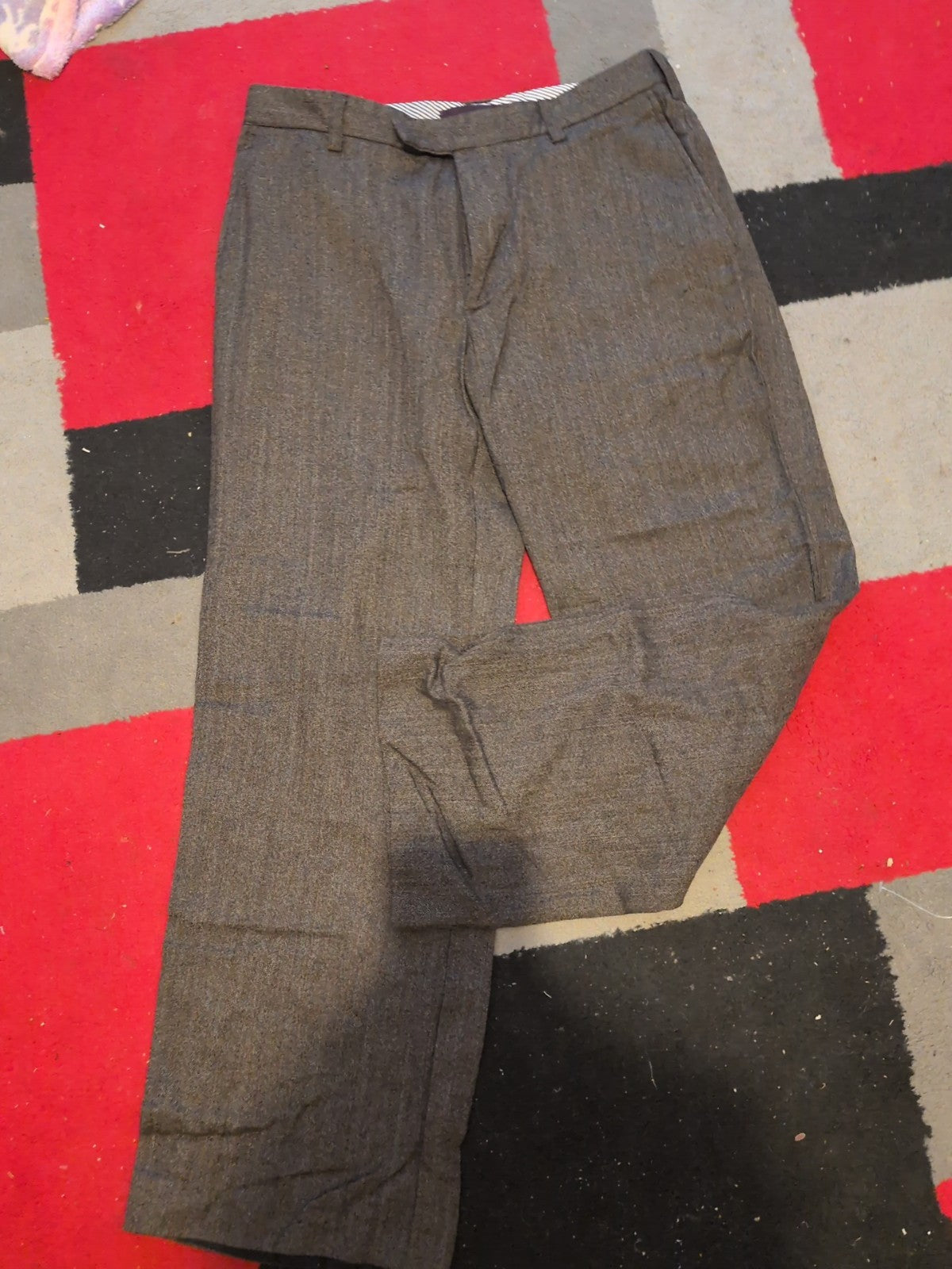 Next Heritage 32 Short Brown Low Rise Trousers