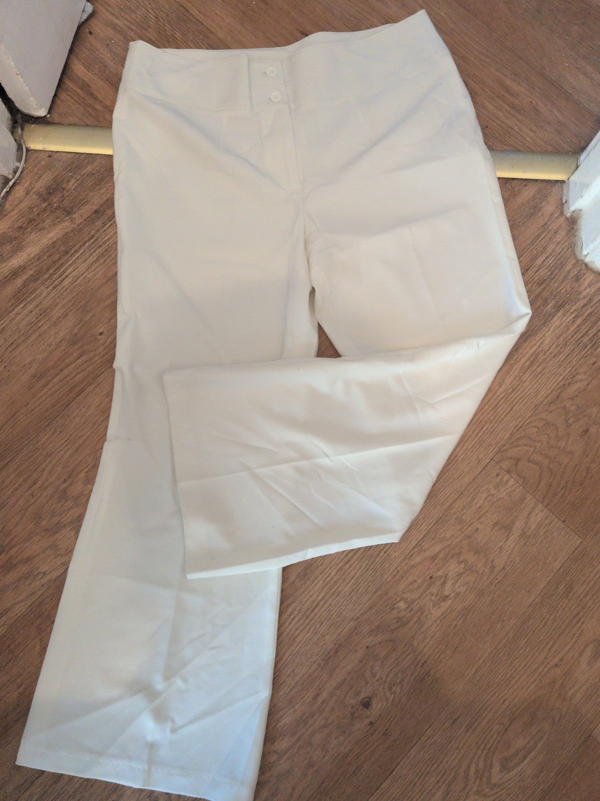 Kaleidoscope 14 High Waist Ivory Trousers