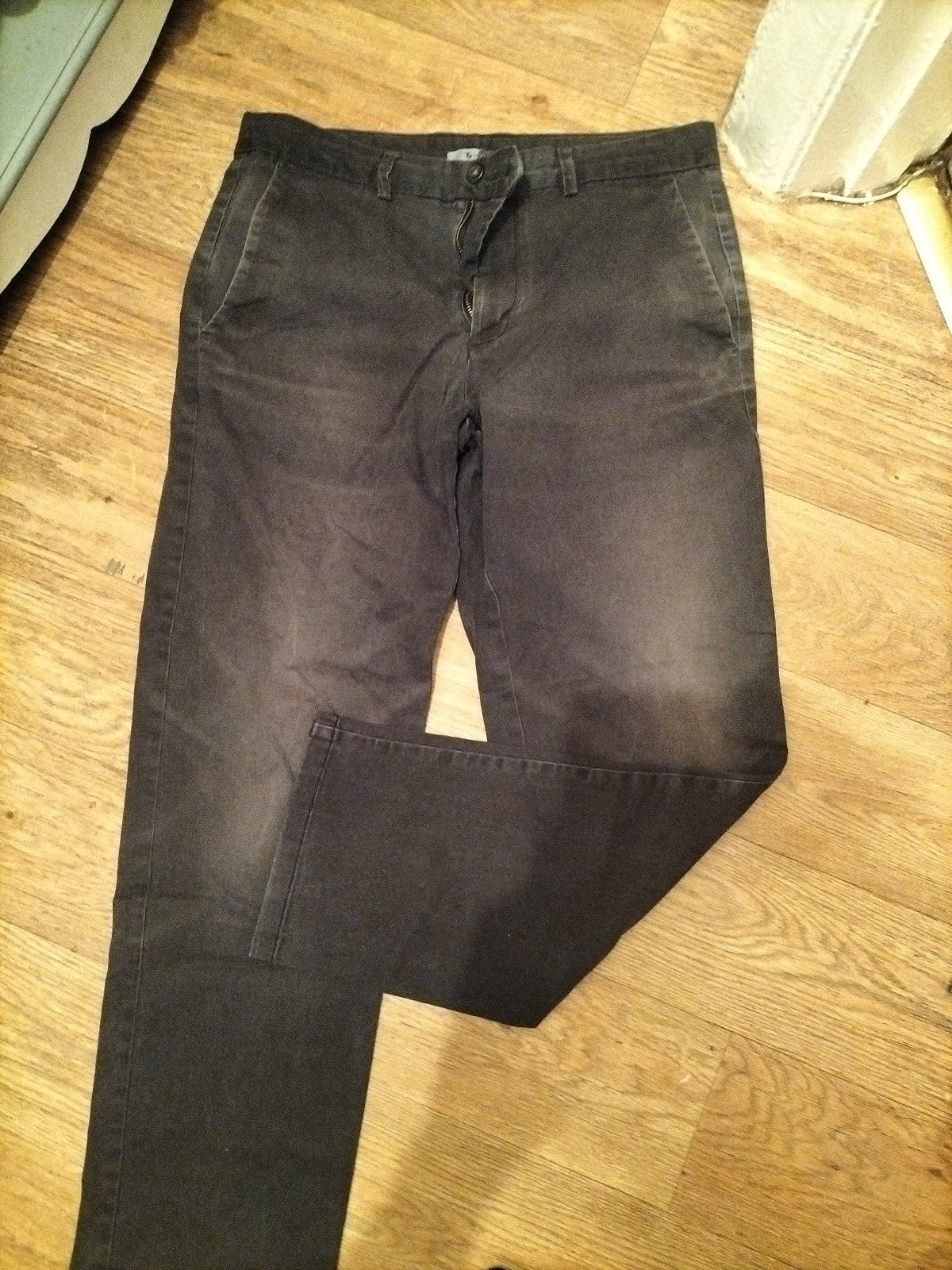 Mens Tu Man Size 34x32 Straight Fit Charcoal Jeans