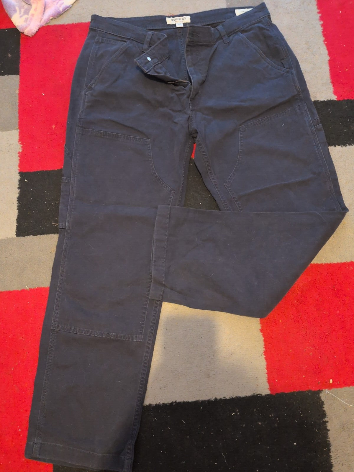 Goodthreads 35x28 Navy Straight Cargo Trousers