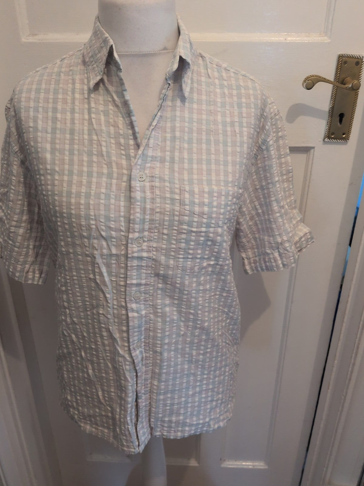Tescoedium Pale Check Short Sleeve Shirt