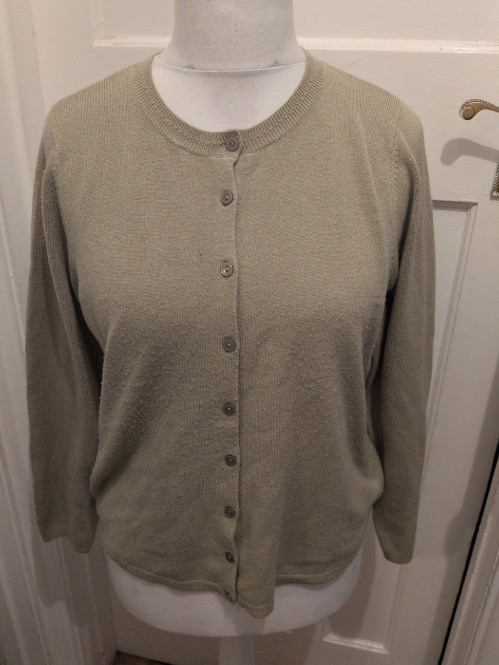 Classic 16 Sage Buttoned Cardigan
