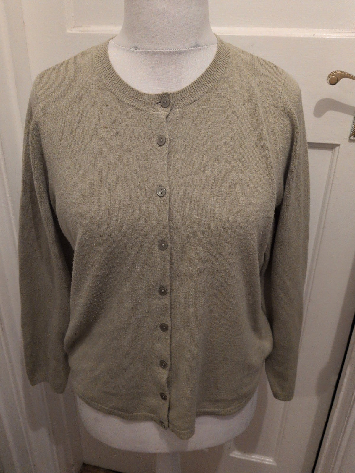 Classic 16 Sage Buttoned Cardigan