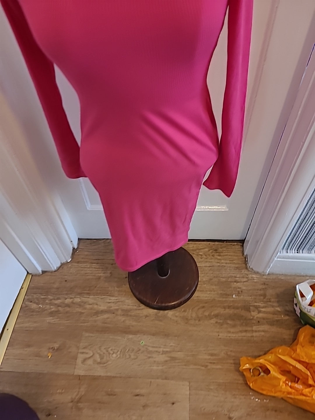 Brand New Crystal Size 10 Pink Long Sleeved Dress