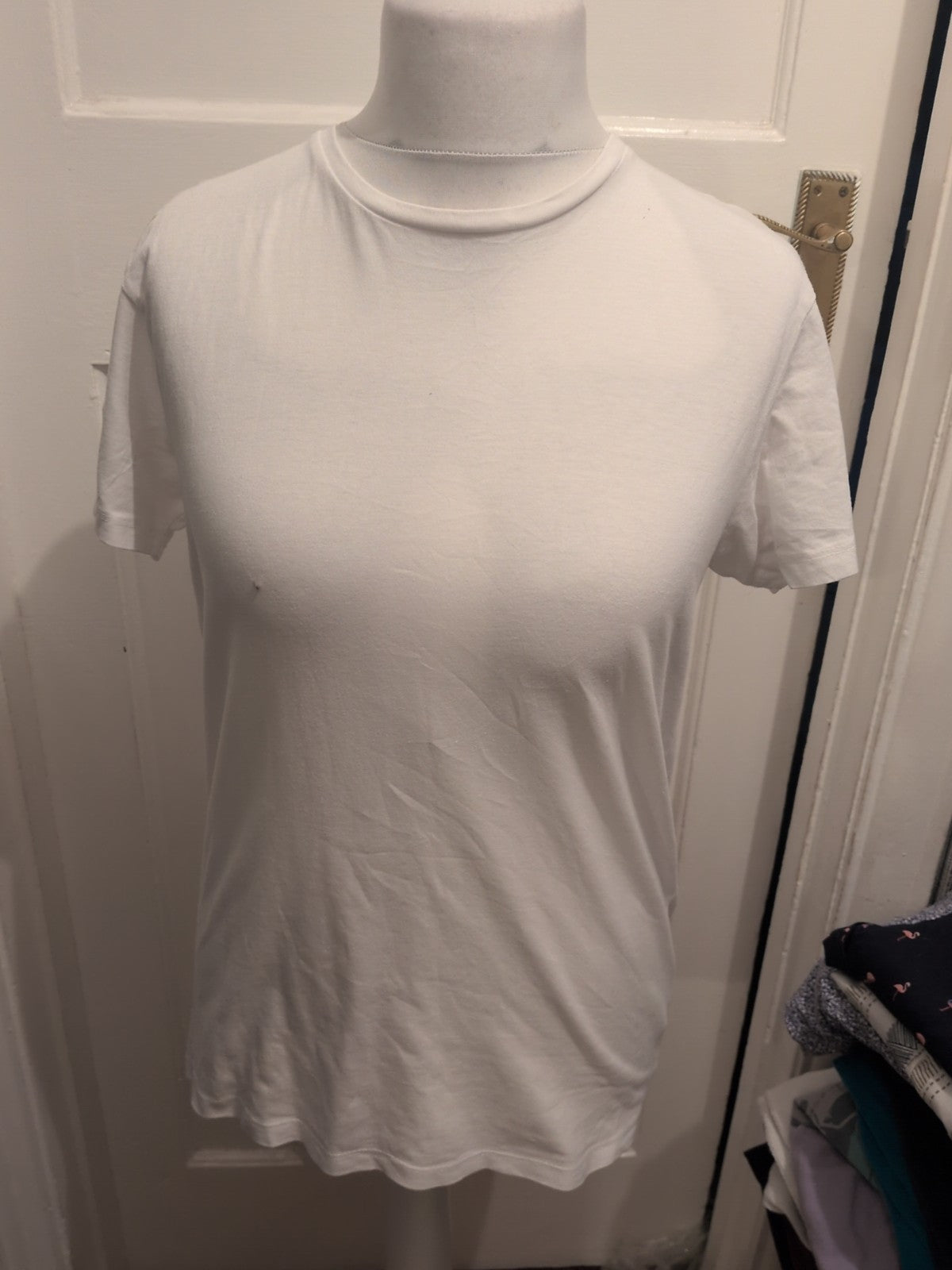 Medium Slim Fit White Short Sleeve T-shirt