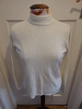 Ladies BM Collection Size Small Ivory Long Sleeved Pullover Jumper