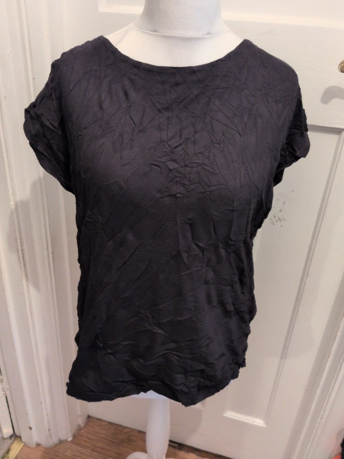 Next 16 Black Cap Sleeve T-shirt