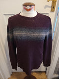 Mens Marks And Spencer Small Deep Purple Jumper