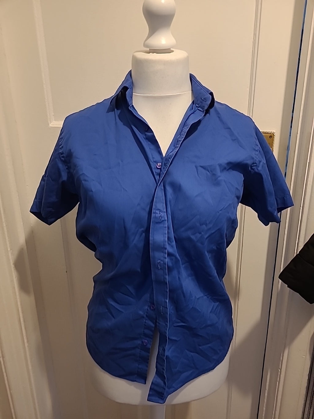Mens Lyon Becker Size Small Blue Shirt Short Sleeved