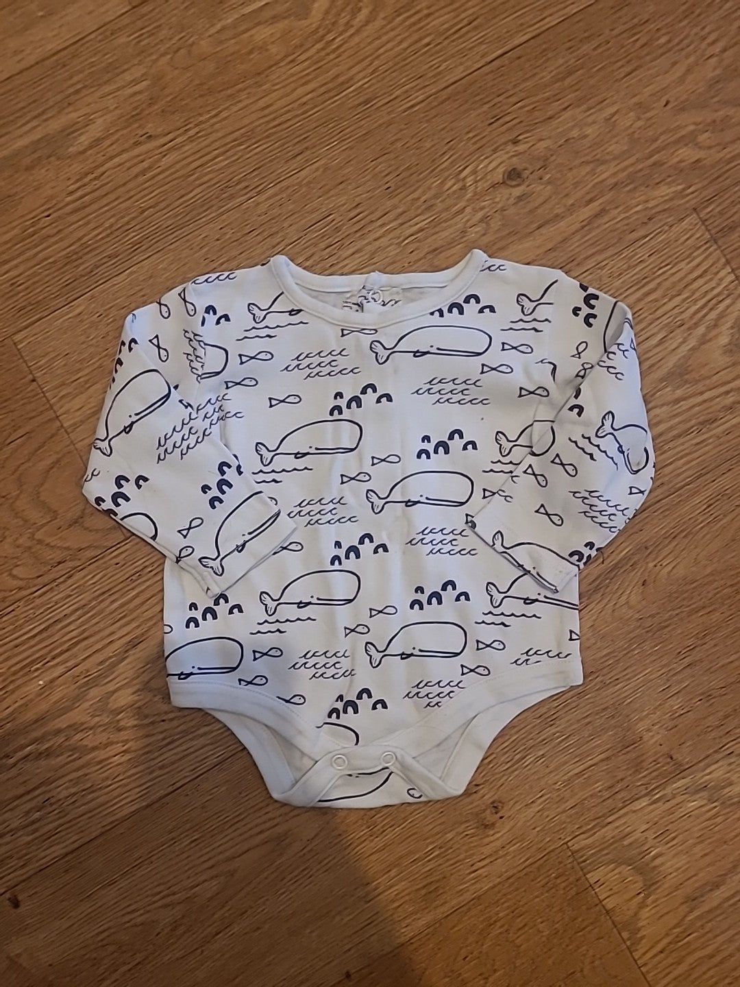 Matalan 3-6 Months Whale Babygrow