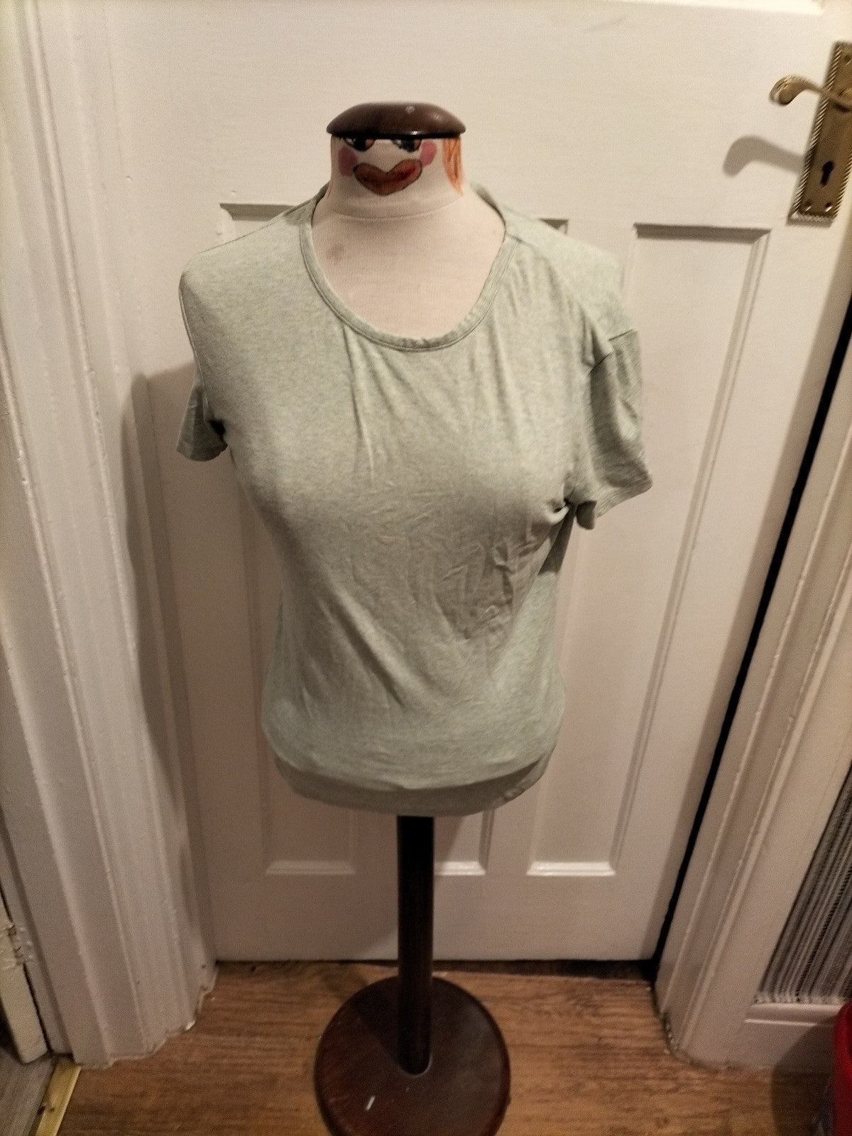 Ladies Next Size 10 Pale Mint Fleck Short Sleeved Tshirt