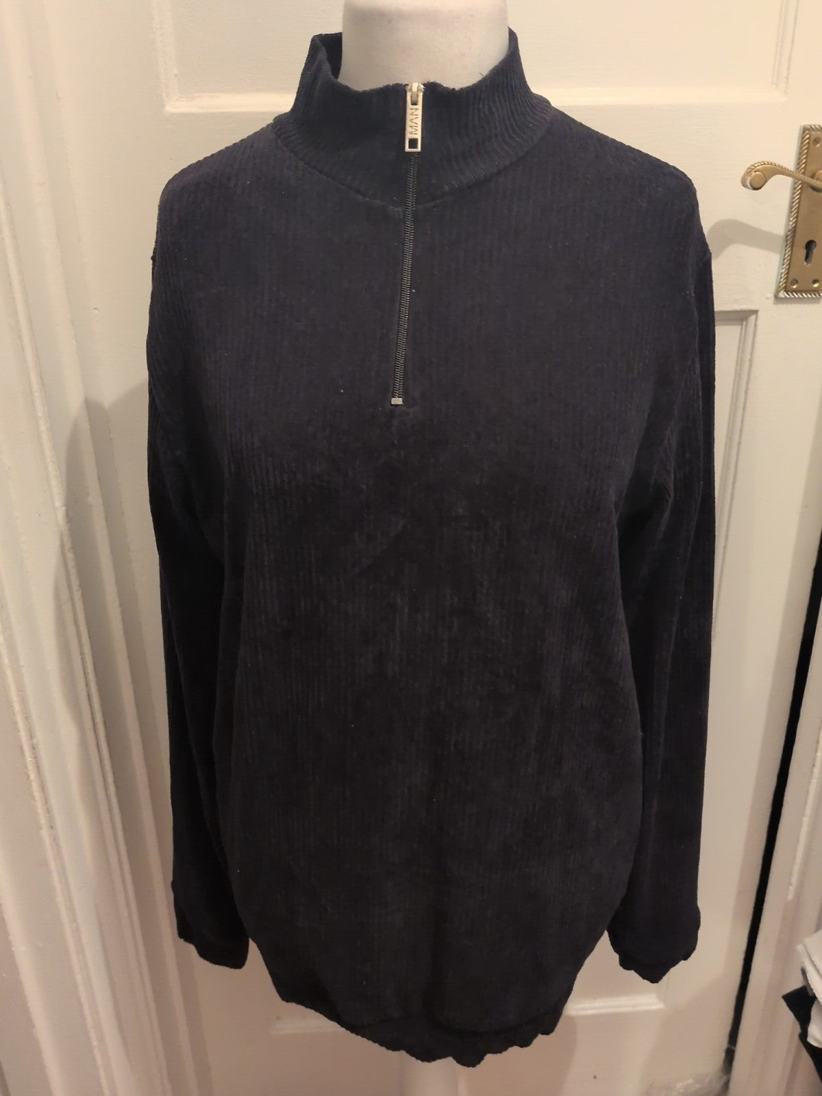 Boohoo Medium Black Long Sleeve Rib Jumper