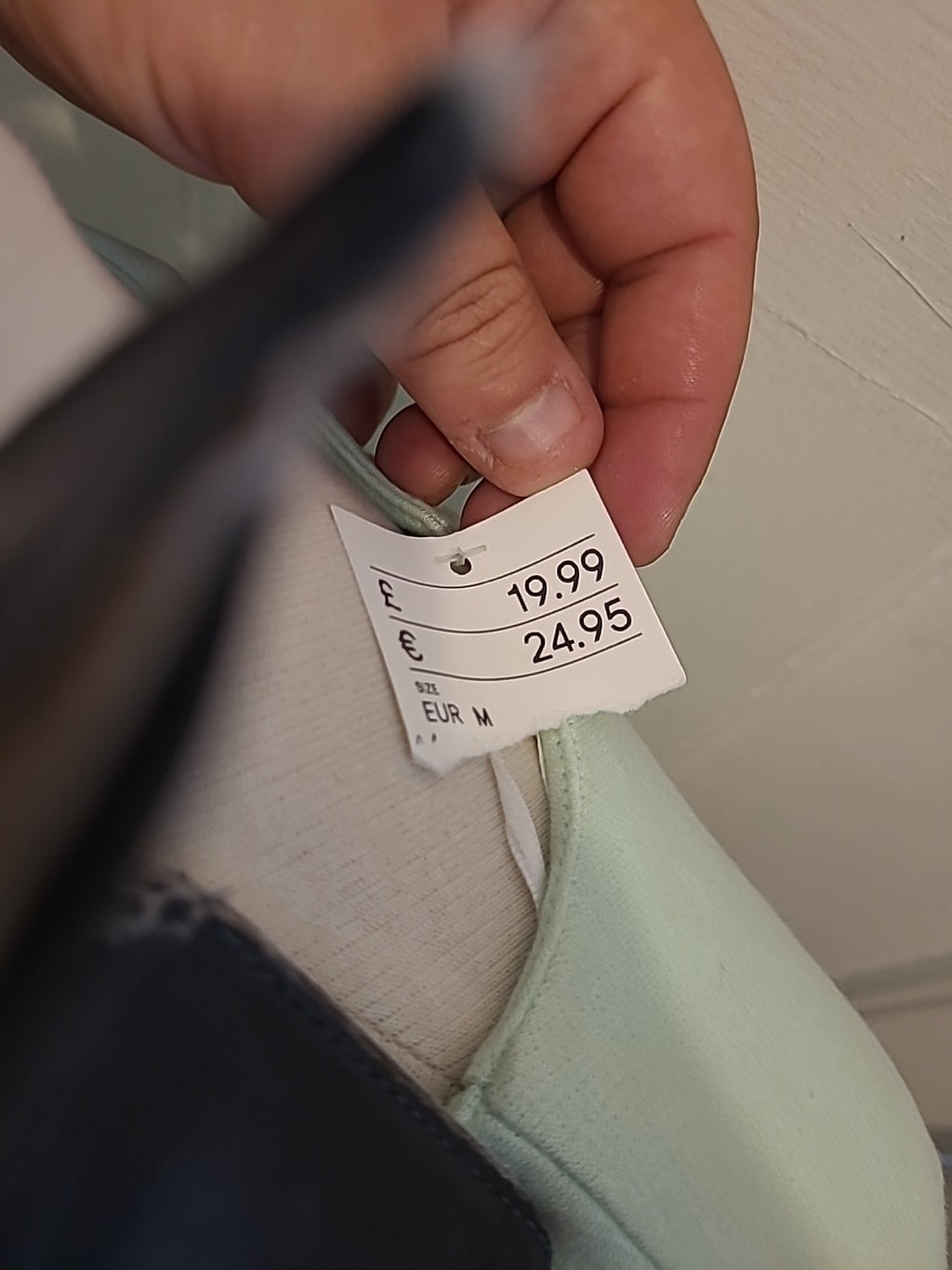 Brand New Ladies H+M Size Medium Mint Green Short Sleeved Dress