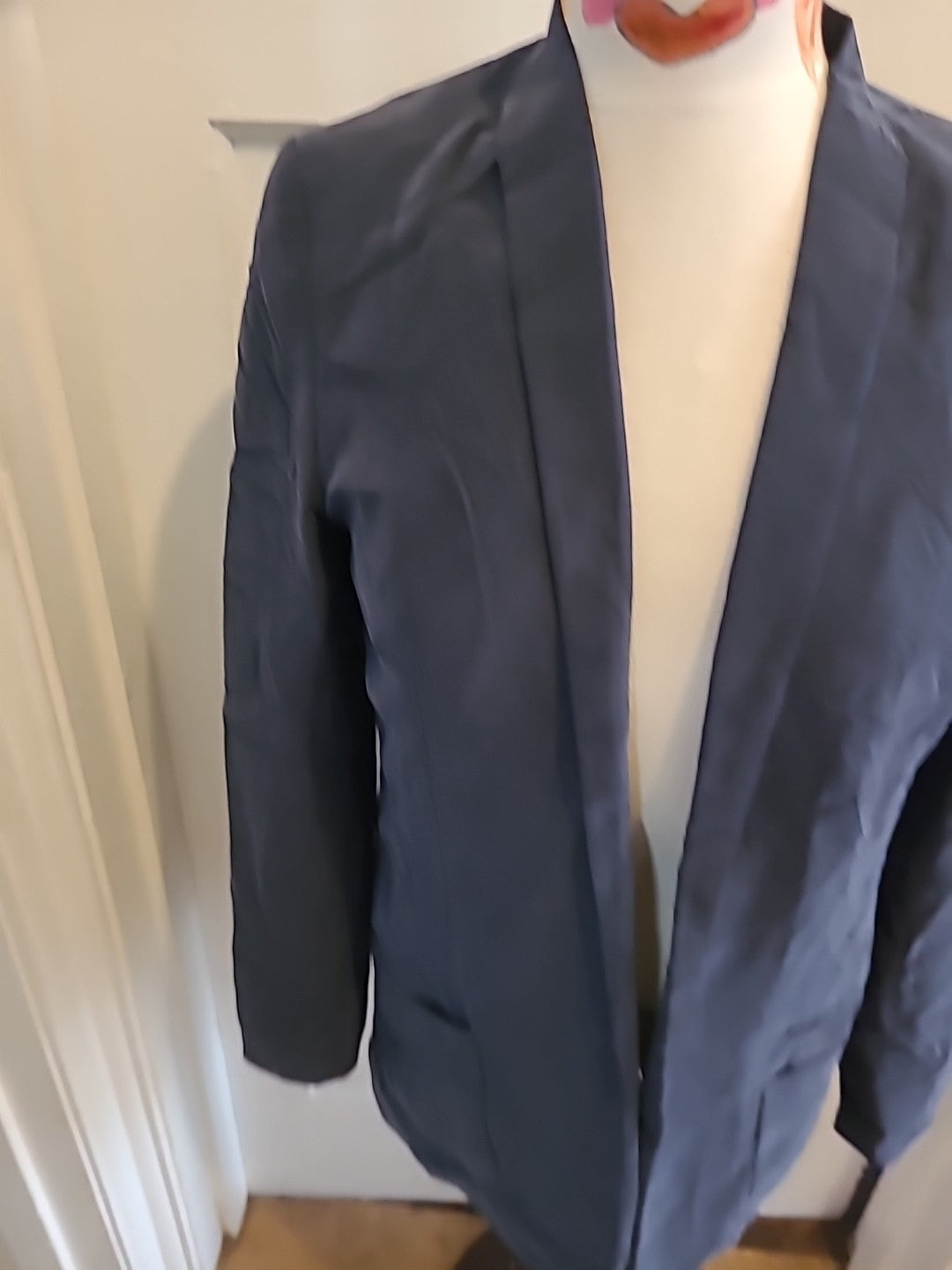 Ladies h+m size 8 grey slightly padded long sleeved jacket
