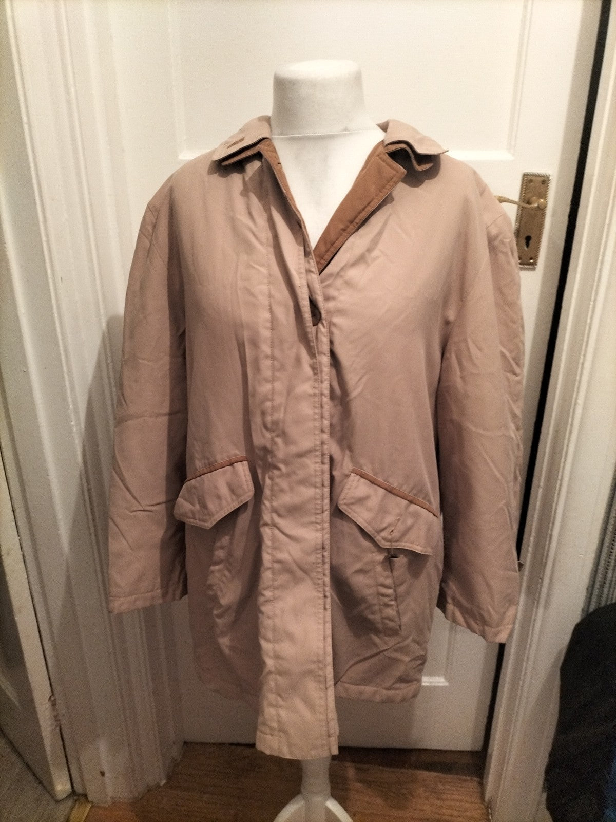 Ladies Holmewood Size 16 Camel Lined Jacket