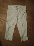 Ladies Skyla Size Large White Cropped Trousers