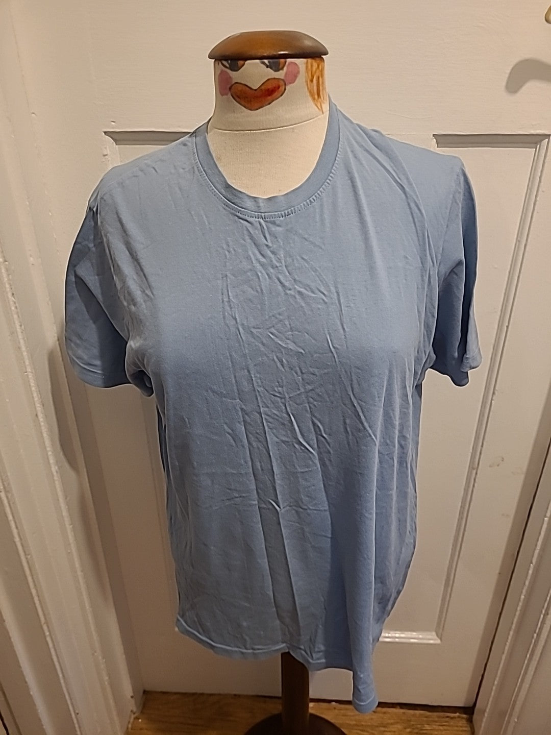 Mens Tu Size Small Blue 100% Cotton Tshirt