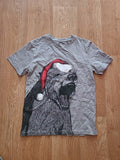 Boys Next 8 Years Grey Wolfy Bear Short Sleeved Tshirt