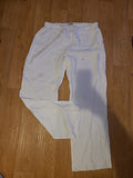 Ladies Persona Size 29* White Elasticated Linen Trousers