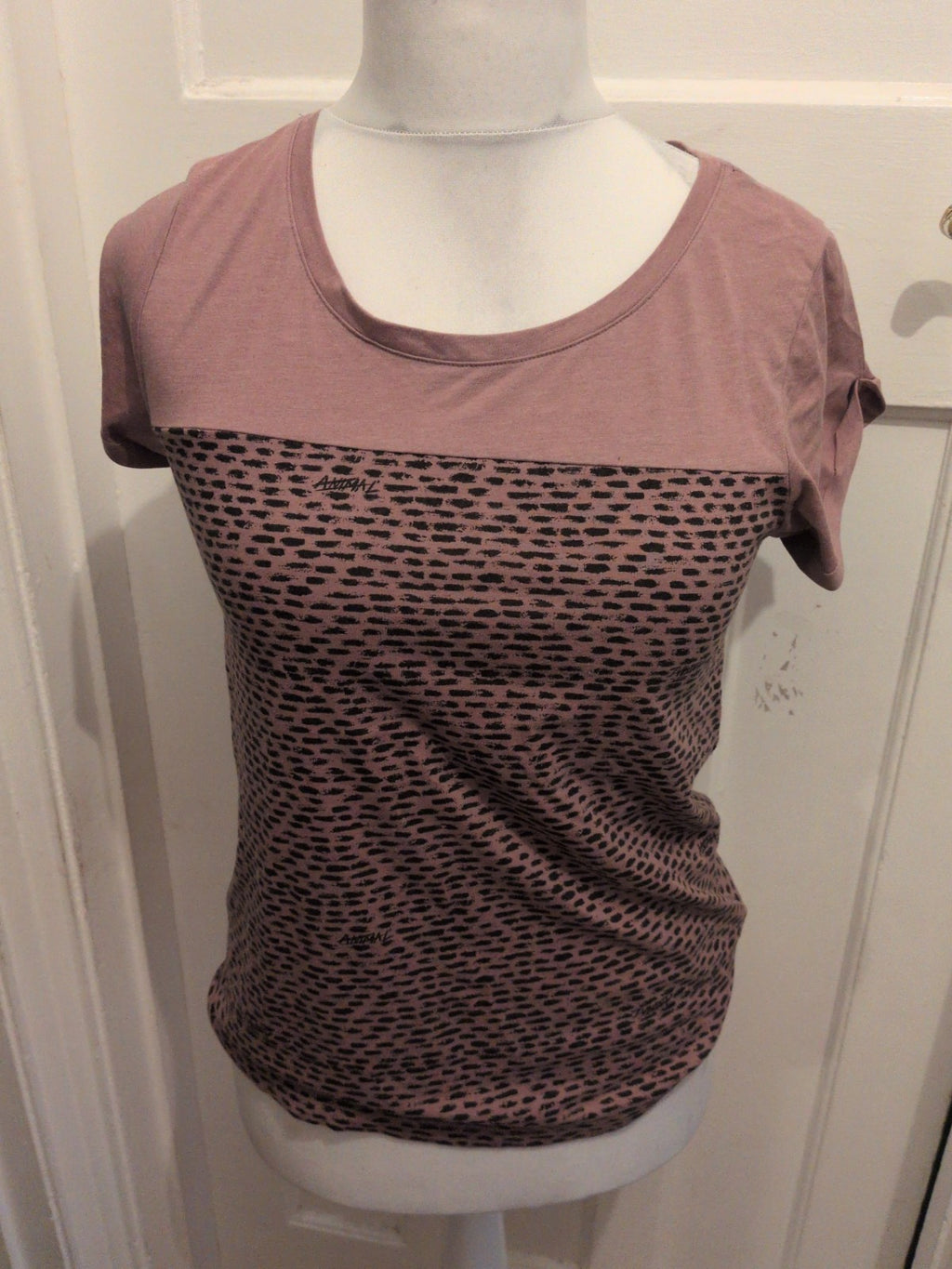 Animal 10 Purple And Black Short Sleeve T-shirt