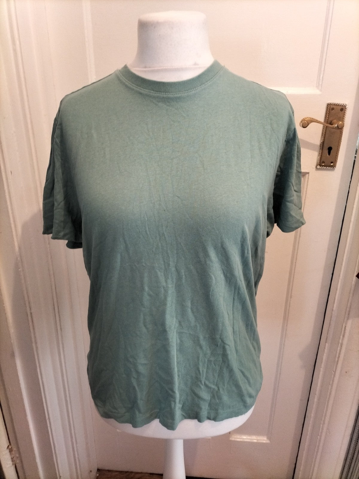 Mens Primark Size Small Pale Green Short Sleeved Tshirt