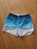 Mens Primark Size Medium Blue And Navy Toned Mesh Lined Shorts
