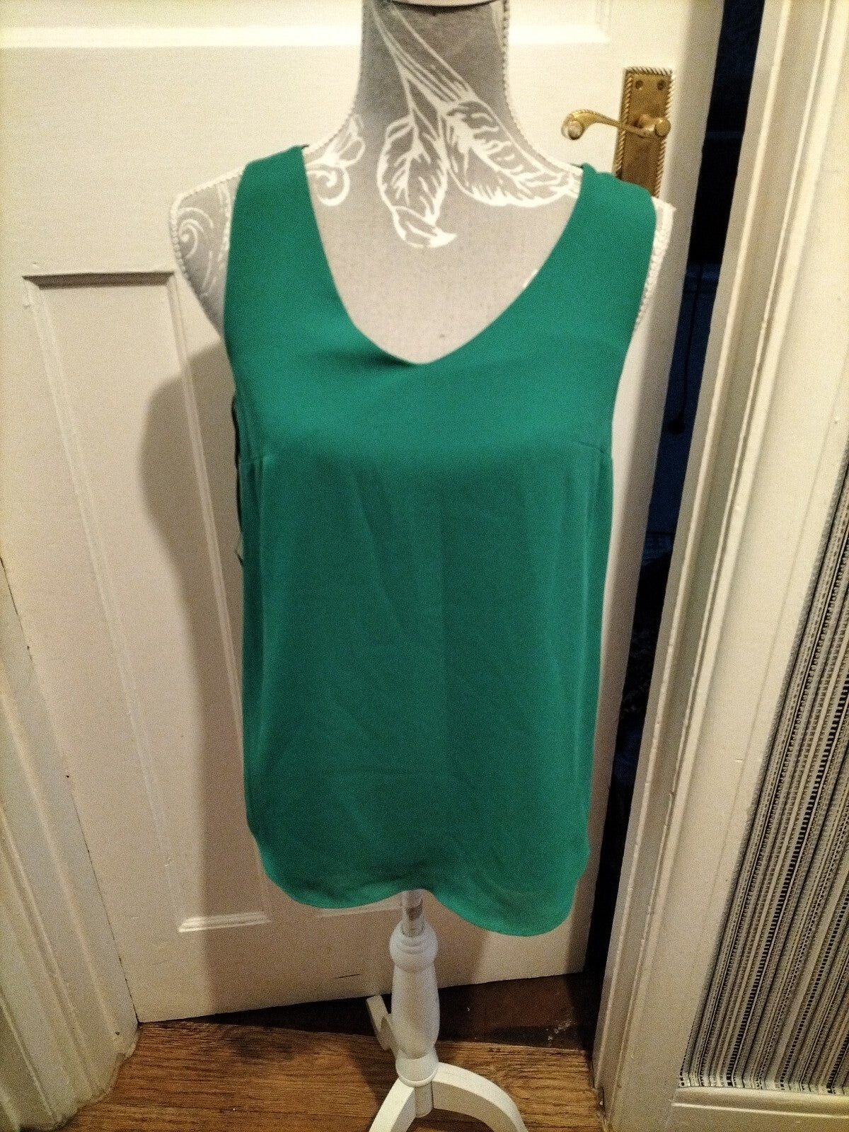 Ladies Peacocks Size 8 Green Blouse