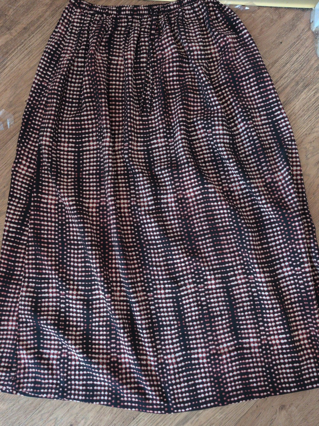 Per Una 8 Multicoloured Lights Style Pattern Elasticated Long Flare Skirt