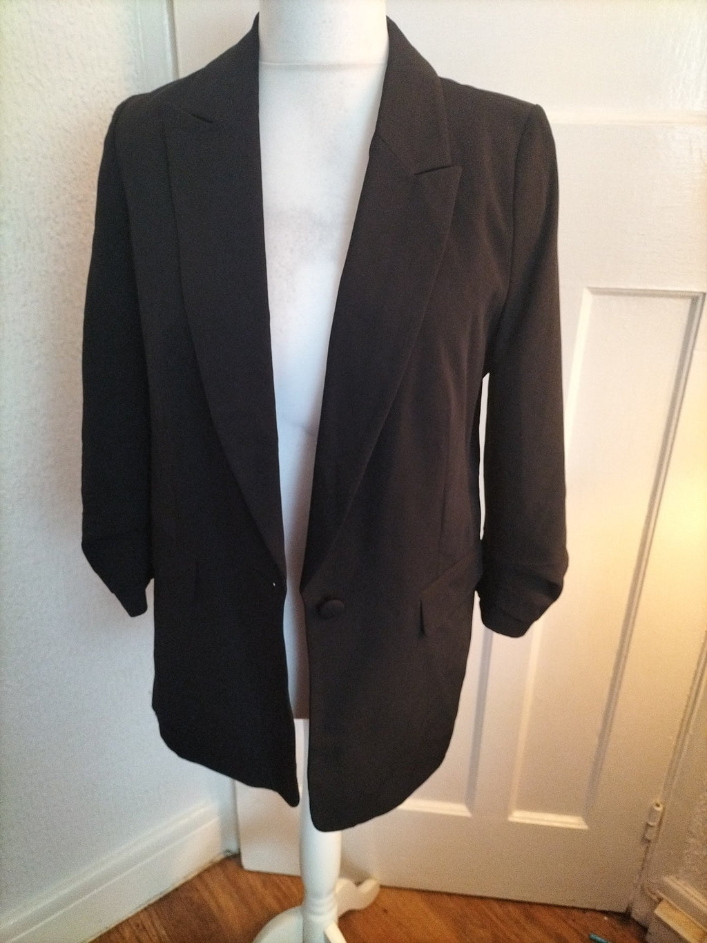 Brand New Ladies Et Vous Matalan Size 12 Black Blazer Padded And Lined
