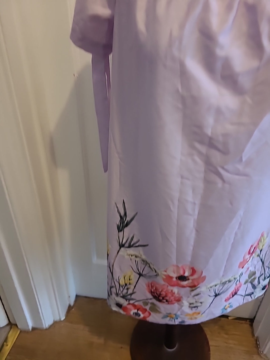 Ladies Shein Dress Size XL(16) Lilac Floral  Off The Shoulders