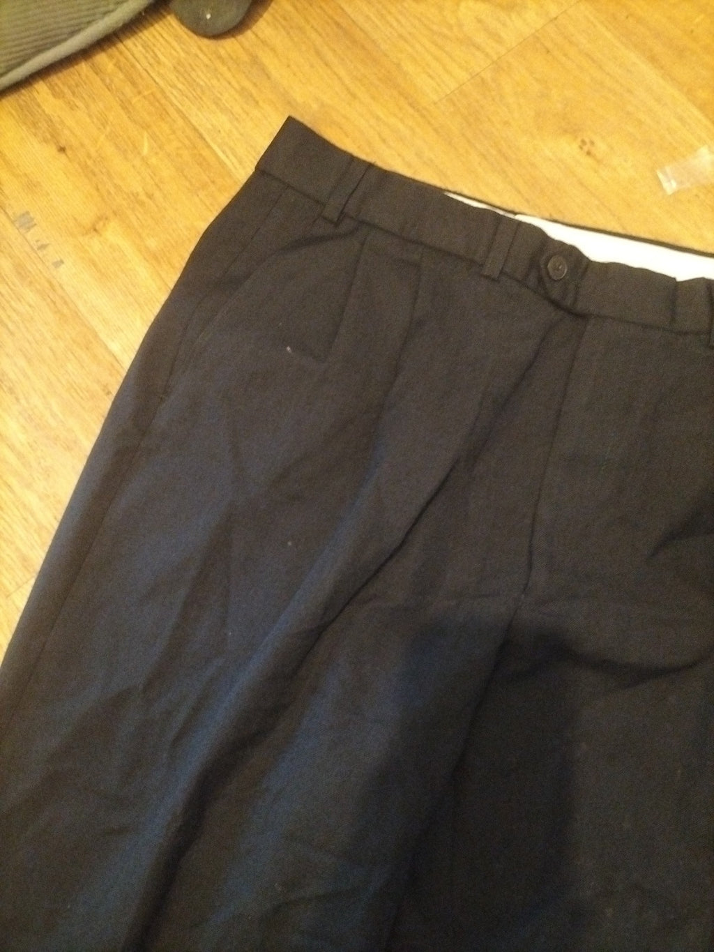 Mens St Michael Size 36x31 Navy Dress Formal Trousers