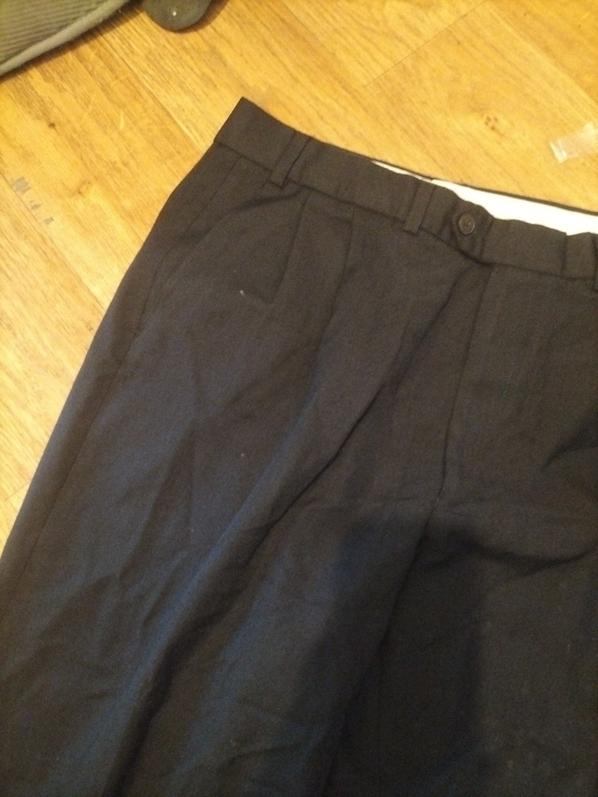 Mens St Michael Size 36x31 Navy Dress Formal Trousers