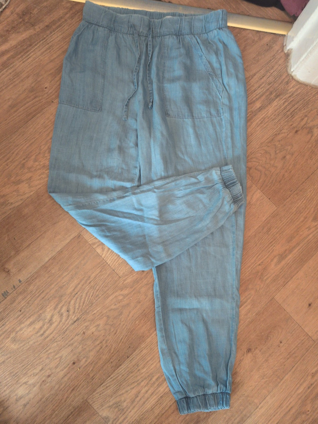 Papaya 10 Denim Effect Elasticated Trousers