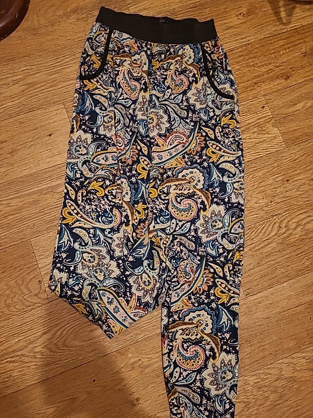 Ladies Quiz Size Small Multicoloured Elasticated Leggings