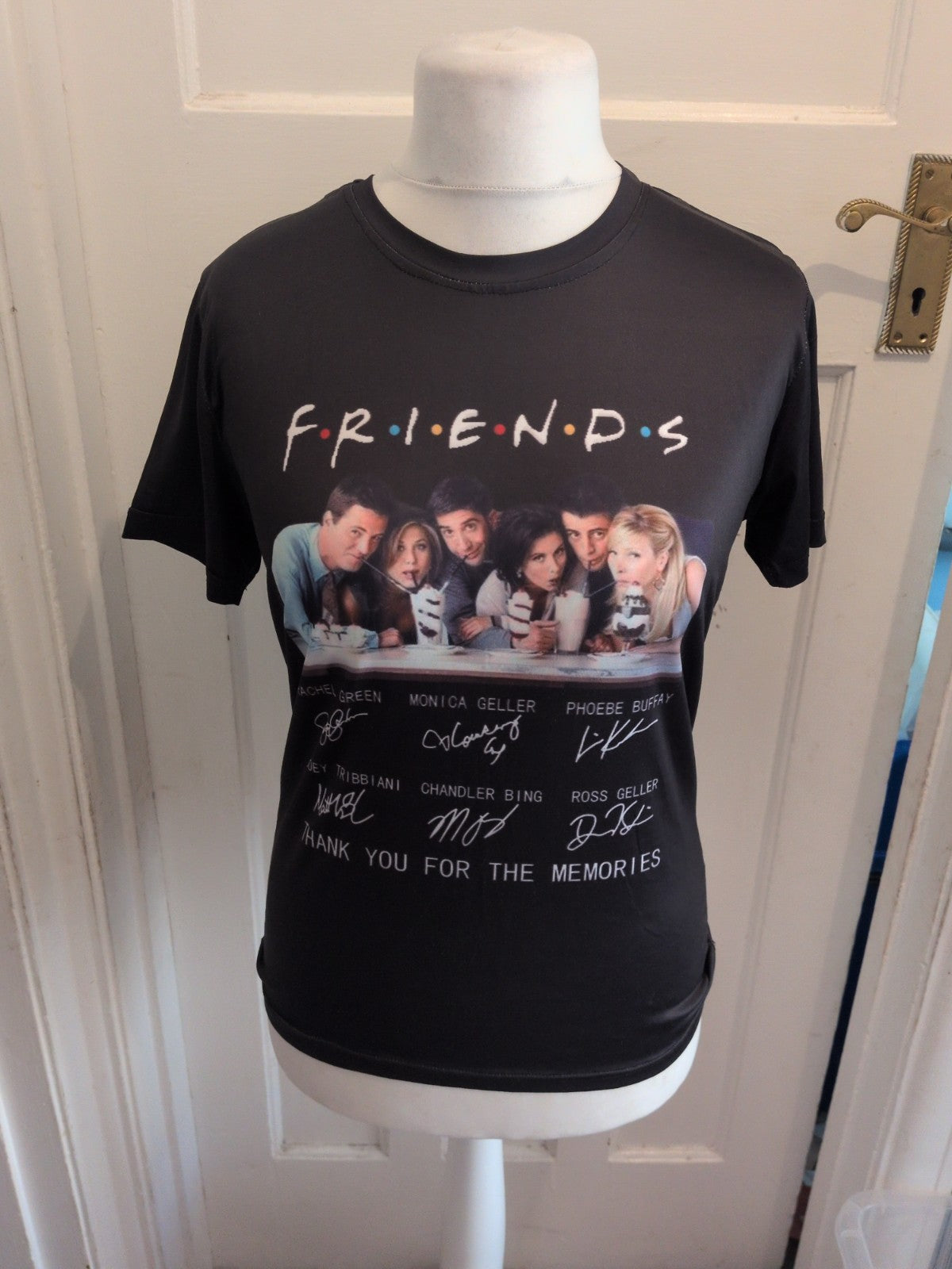 Ladies Small Friends Print Short Sleeve T-shirt