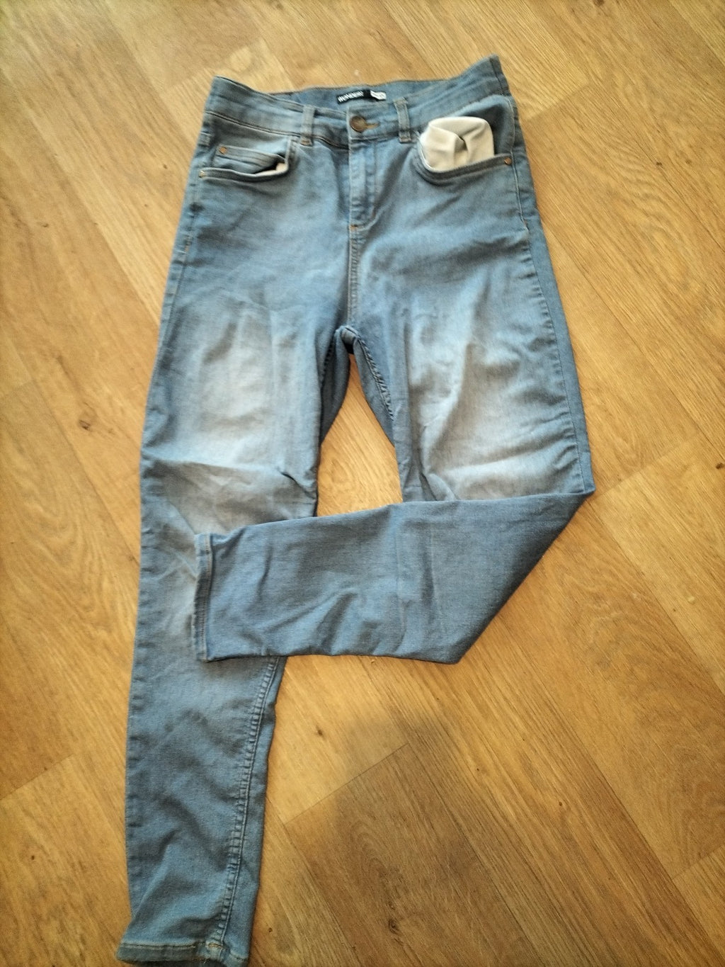 Ladies George Size 10-12 Wonder Fit Denim Jeans Short Length