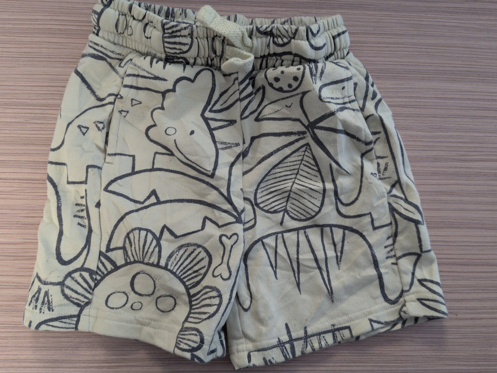 George 2-3 Years Pale Green Dinosaur Sweat Shorts