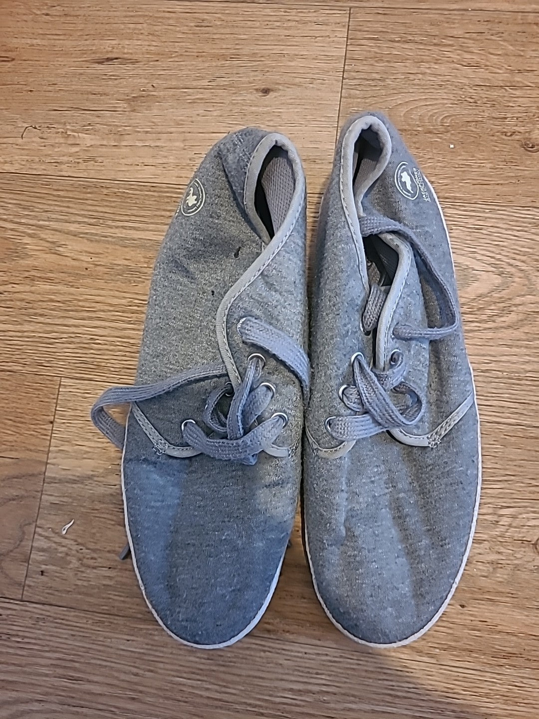 Mens Jack&Jones Size Uk 9 Grey Lace Up Shoes