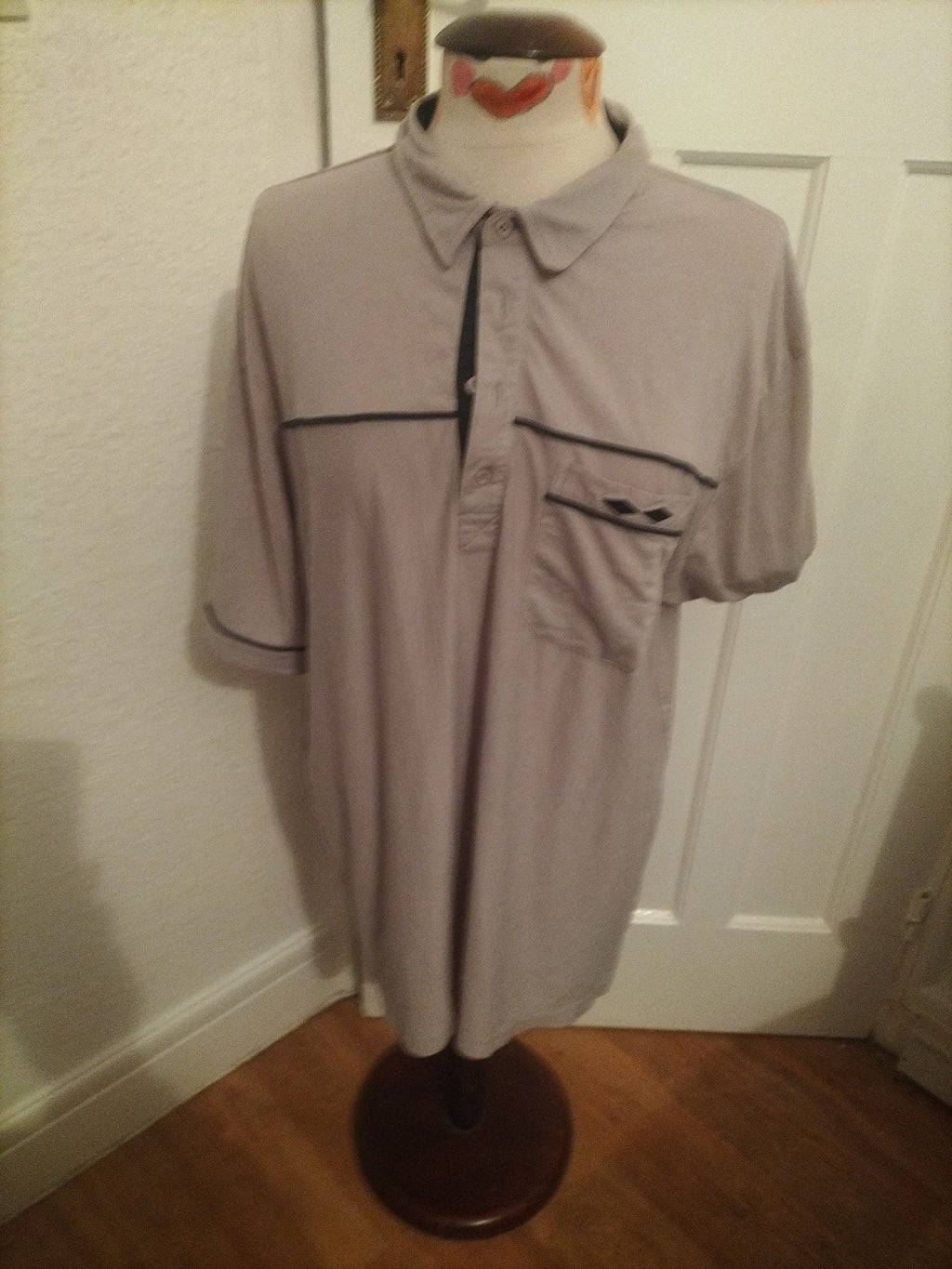 Mens Clifford James Size XL Stone Short Sleeved Tshirt/Polo