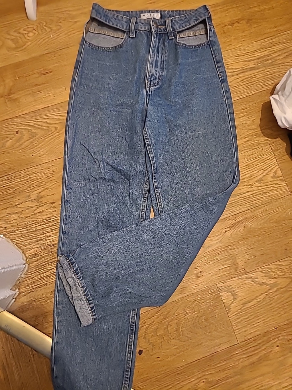 Ladies Motel Denim Size 2XS Open Pocket Jeans