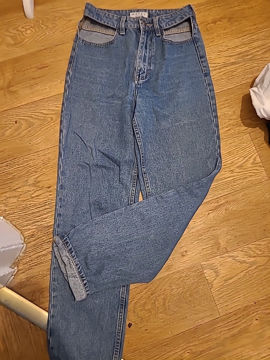 Ladies Motel Denim Size 2XS Open Pocket Jeans